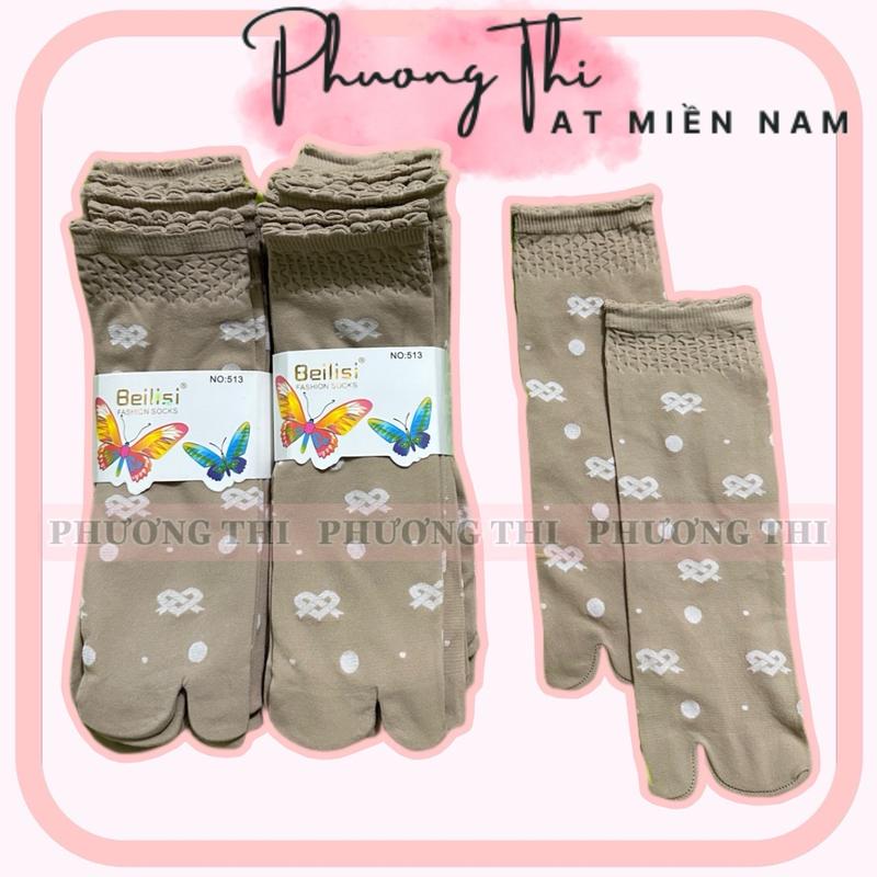    Hàng Mới   Tất Vớ Da Cổ Nhún In Hình Mang Êm Chân Đi Nắng Ủ Kem 