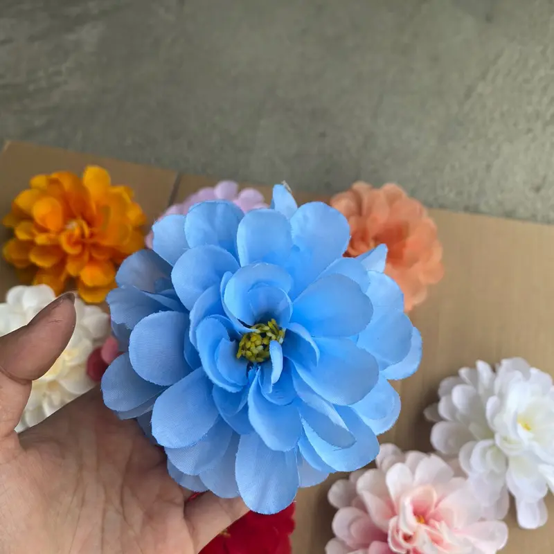 đầu bông cúc mặt trời to 10cm - hoa trang trí hộ quà - oản tài Lộc- cổng cưới - studio 8