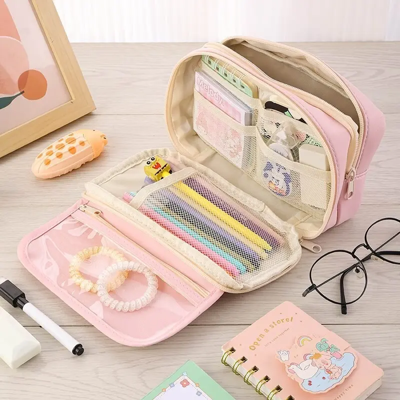 Cartoon Sanrio Pencil Case Cute Kuromi My melody Capybara Big