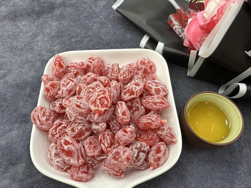 Ô mai đào hồng xí muội chua 5 ngọt 5 Ăn Vặt Nhà Hân
