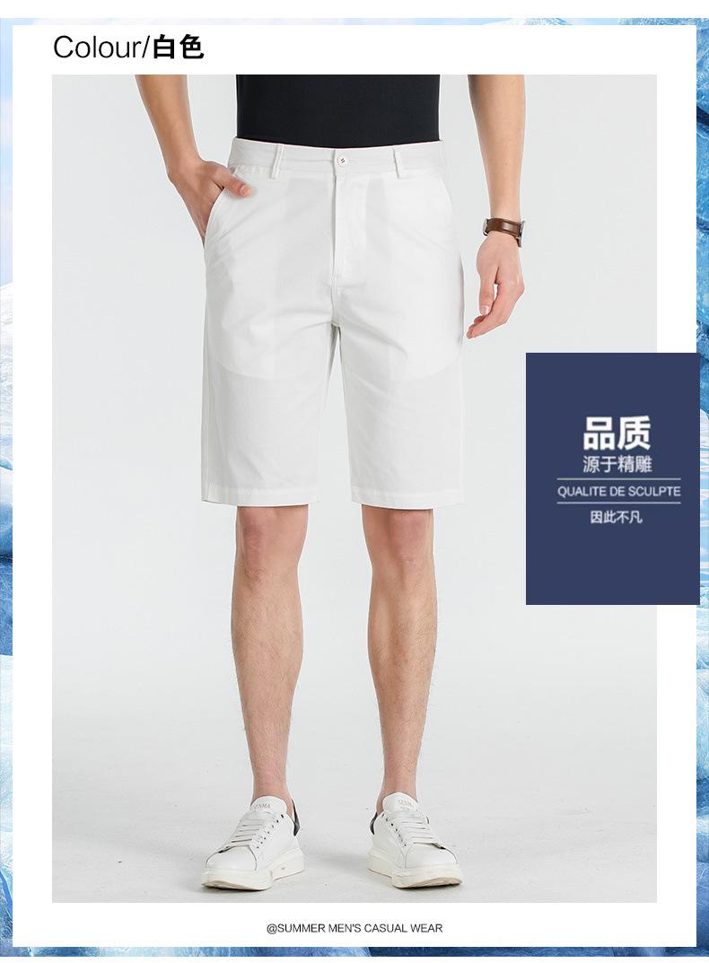 Product Introduction of Men's Shorts, Loose Fit, Plus Size, Casual Pants, Breathable Cotton Material, Suitable for Workwear, Hiking and Sports, Fashionable, Stylish, Men's Clothing, Summer 2024 Collection 14