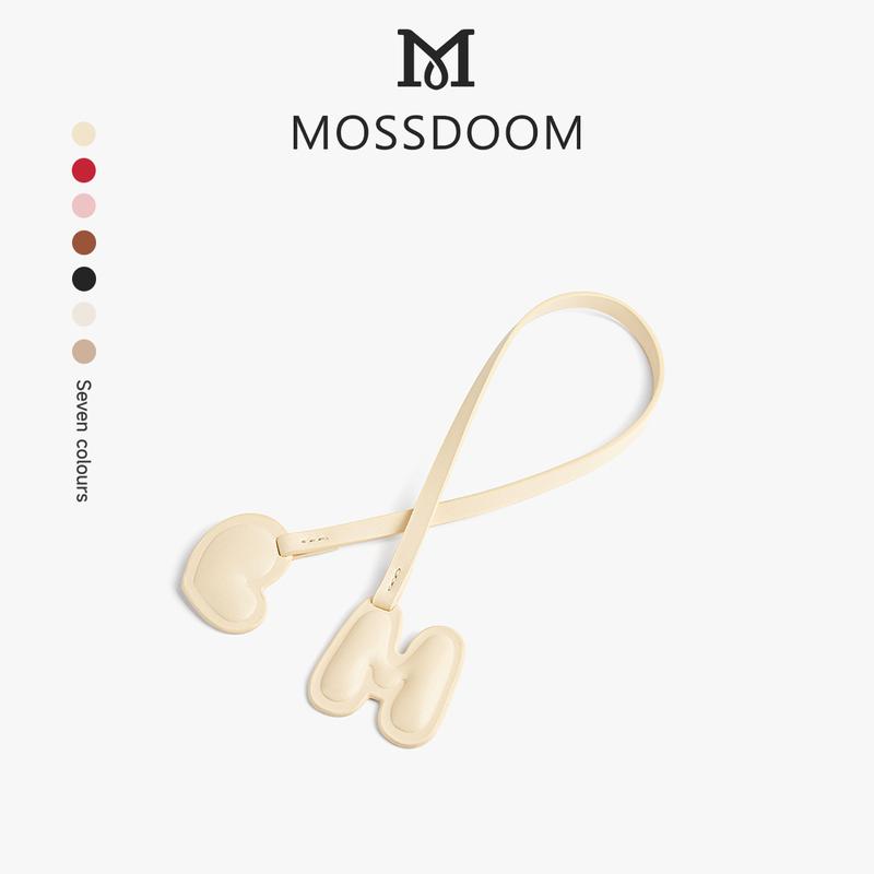 MOSSDOOM Mini M Charm Phụ kiện túi màu Macaron, phụ kiện hình chữ M