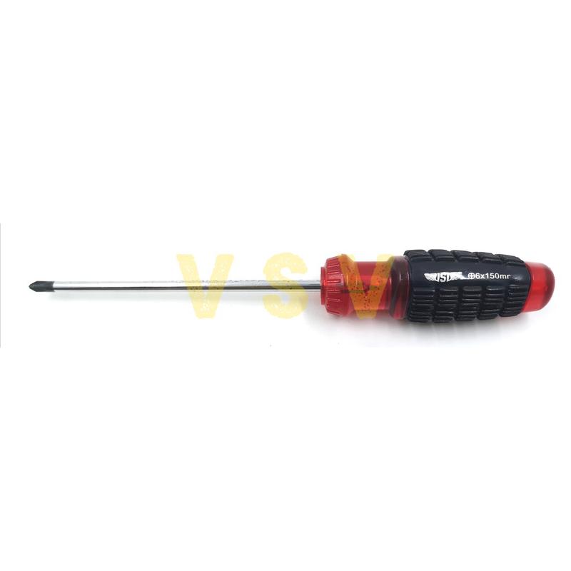 VSV Obeng gagang karet 2pc 6x150[-][+] / Obeng karet / screwdriver 3
