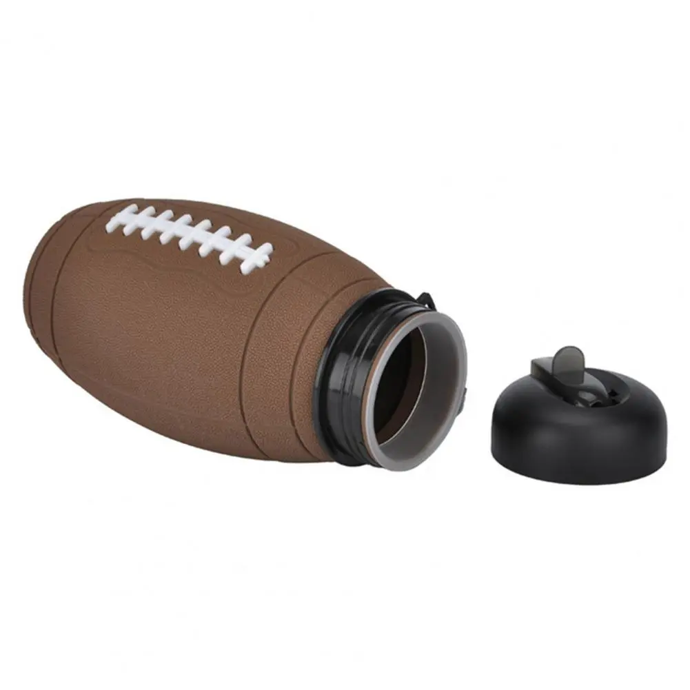 Sport Bottle No Odor Drinking Bottle Rugby Ball Shape Refill Water  Wear-resistant Creative Portable Anti-fall Sports Kettle