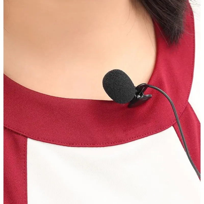 MIC KERAH JEPIT KLIP MICROPHONE CONDENSORE JACK 3.5MM TRS WITH TIE CLIP ON 3