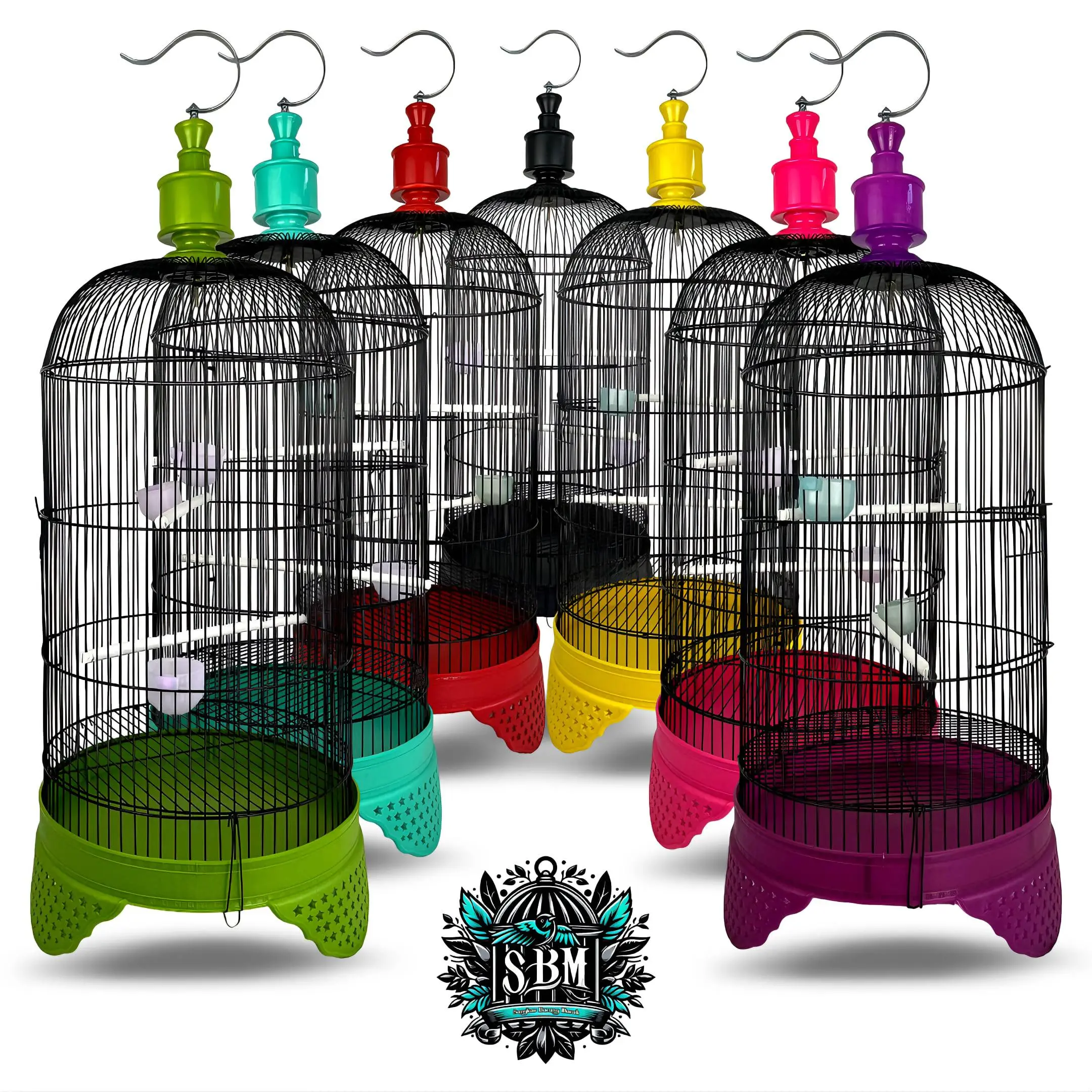 Sangkar Burung Love Bird Parkit Kenari Motif Bintang Kandang Besi Import Model Kapsul
