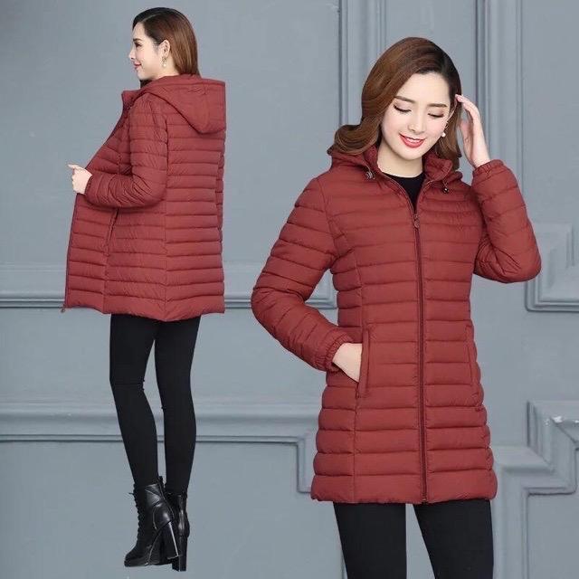 Áo phao nư dáng dài cho nữ khoác 1