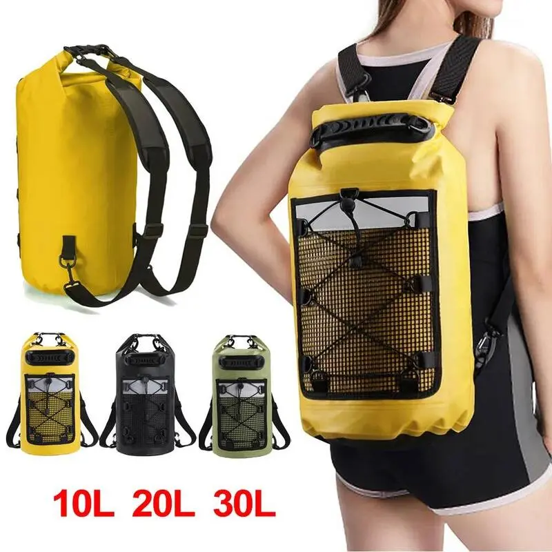 Swimming PVC Pack Dry Backpack for Women Men 10L 20L Waterproof ...