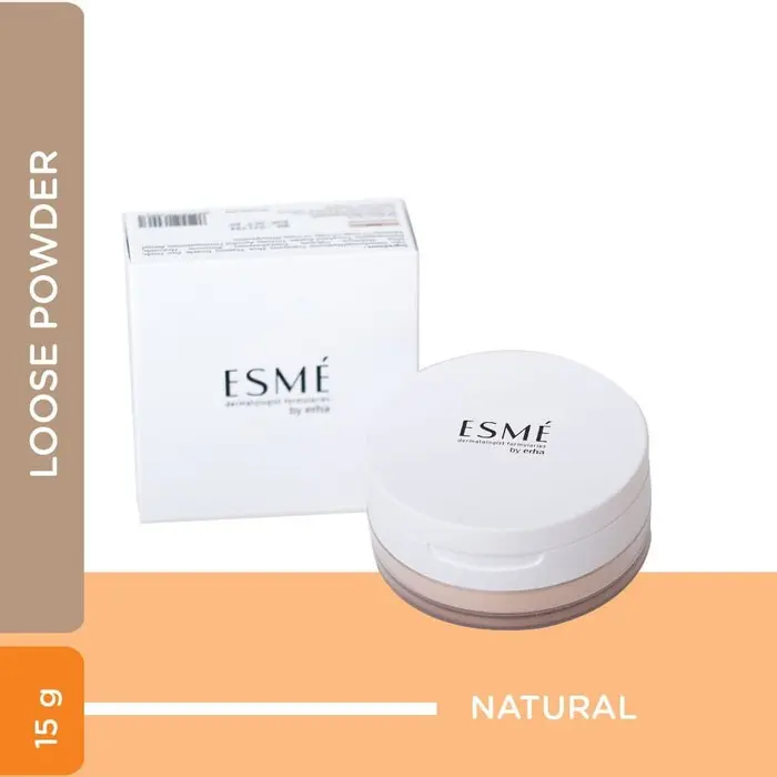 ERHA ESME Bedak Wajah Tabur True Matte - Semua Jenis Kulit Powder Kuning 2