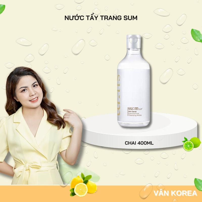 Nước Tẩy Trang .SUM.[ Tách set chai 400ml ]  - Skin care, chăm sóc da, Cosmetic Trang Điểm combo 3