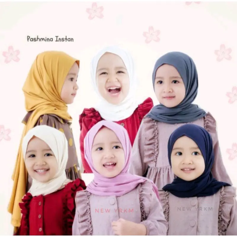 Pastan Pashmina Instan Anak Bahan Jersey Premium