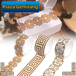 1 Roll 4.8cm X 15 M Sticker Scrapbooking/Tape Untuk Diy/Scrapbook Journal/Retro Aesthetic Decor/Perekat Diri Dekorasi