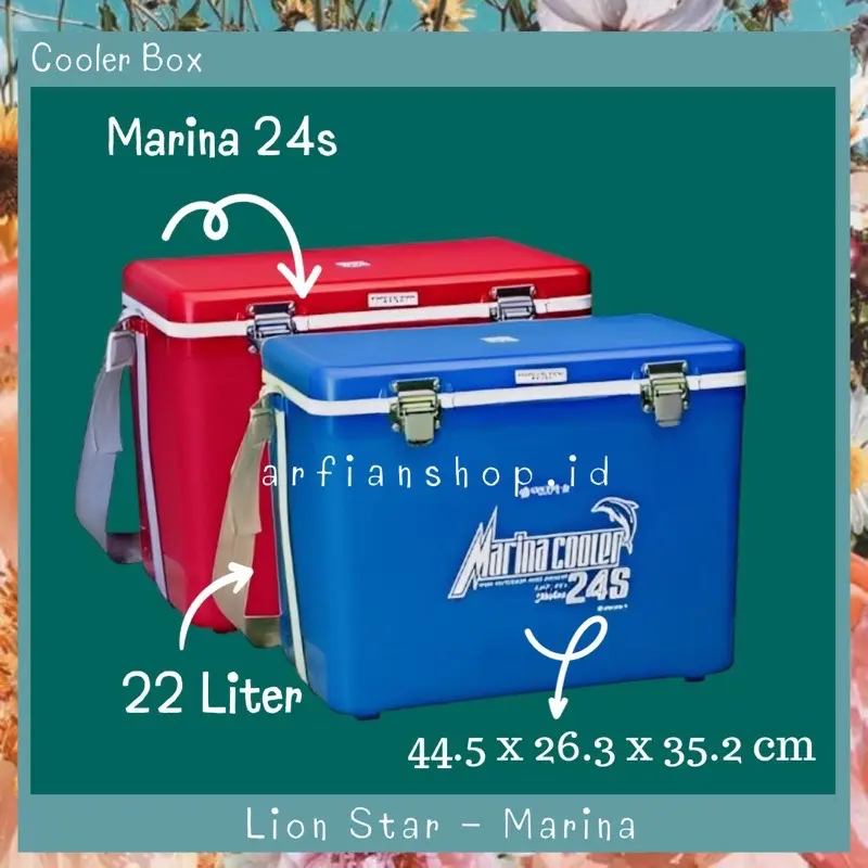 LION STAR - Marina Cooler Box 24S / 22 Liter - (Tempat Penyimpanan Es) 0