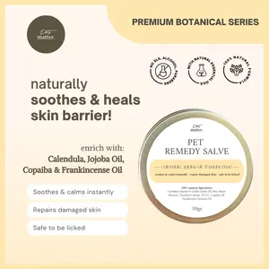 PET REMEDY SALVE, MULTIPURPOSE AS PAW BALM / NOSE BALM / WRINKLE BALM NATURAL FOR DOG CAT / Anjing kucing