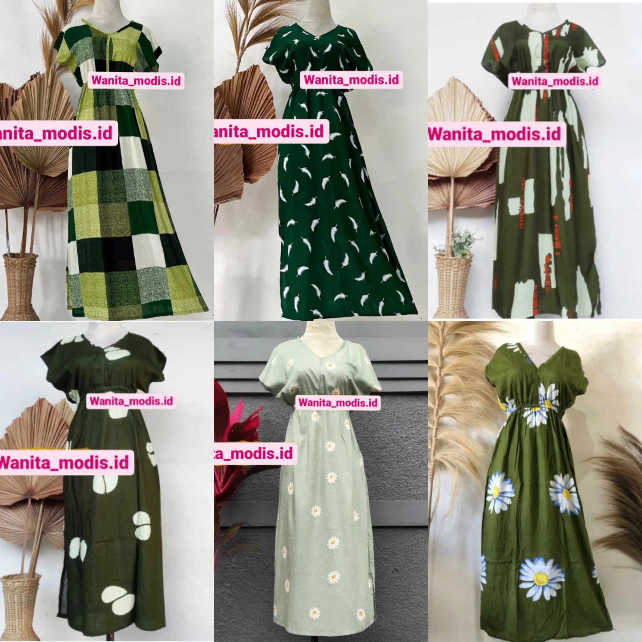Daster Manohara Rayon Premium ARMY Lembut Nyaman