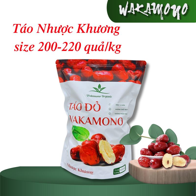 1 kg Táo đỏ Nhược Khương size Trung 200-220 quả/kg khô tự nhiên không chất bảo quản nhập khẩu chính ngạch