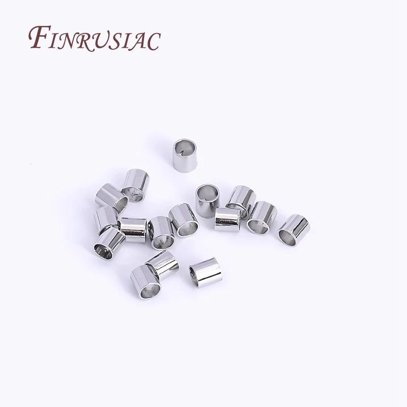 Product Introduction of High Quality Cylindrical Tube Crimp End Bead For Jewellery Making Supplies Wholesale 14K/18K Gold Plated 2mm Tube Crimp Beads 11