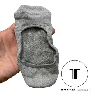 Menswear Xám Tất Nam Mang Giày Lười Vải Cotton Mềm Mại Thoáng Mát, Chống Trượt Gót Chân