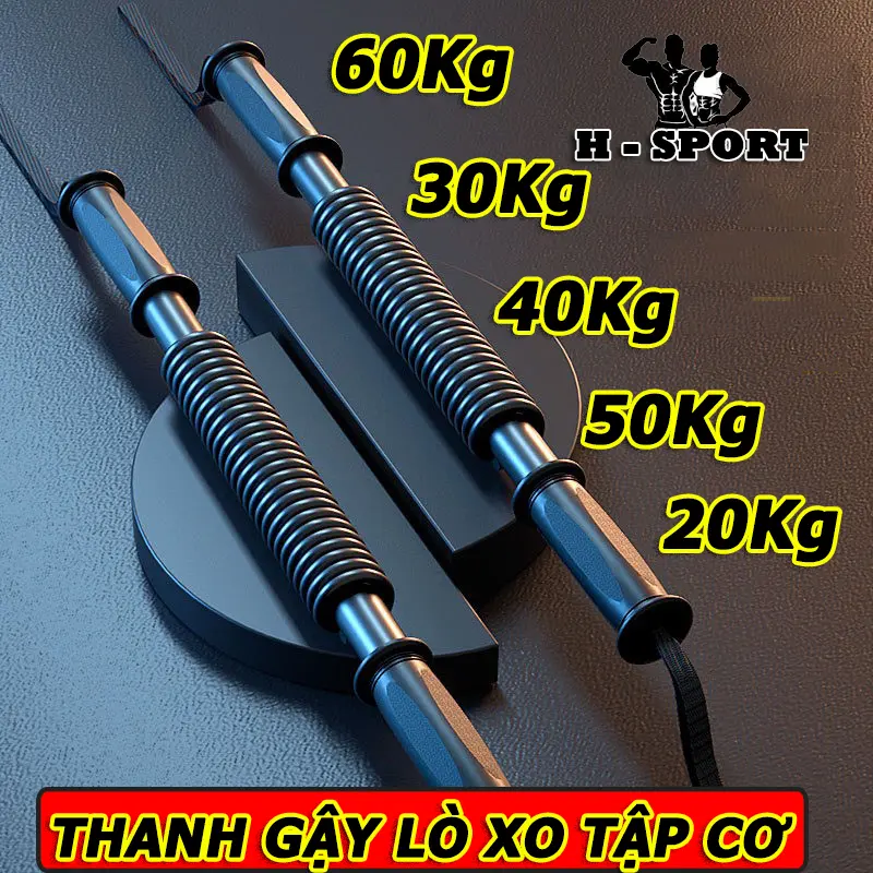 20Kg 30kg 40Kg 50Kg 60Kg Thanh Gậy bẻ Lò Xo Tập Cơ, Kìm bóp tập cơ tay  Tập Tay