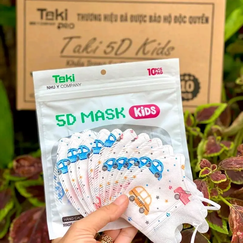 [Tặng thêm 20 cái] Combo 300 Cái, 200 Cái, 100 Cái Khẩu Trang 5D Hiệu Taki Chính Hãng Trẻ Em Hàng Chuẩn Xịn, Mix Nhiều Họa Tiết Hoạt Hình Xinh Xắn 6