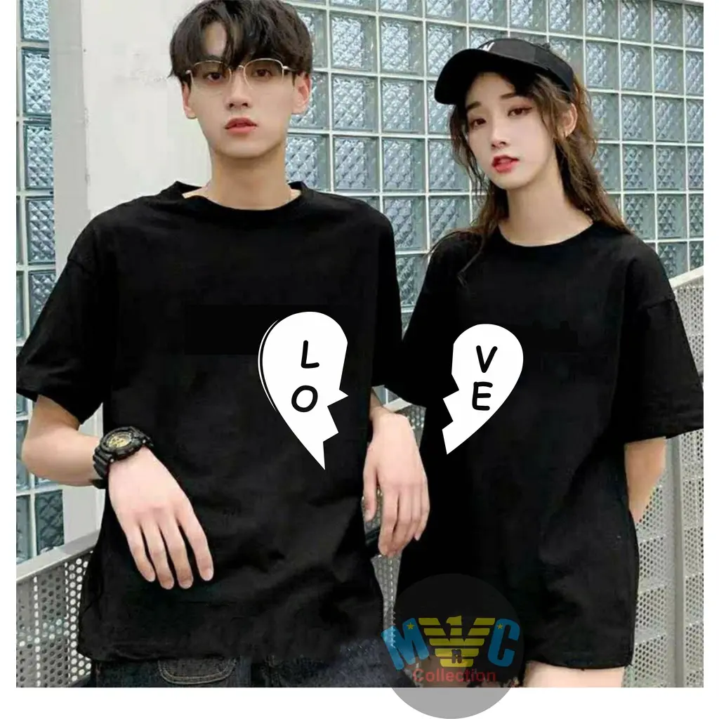 KAOS COUPLE PASANGAN KING LOVE KADO BAJU LENGAN PENDEK PRIA WANITA KAOS MURAH COD