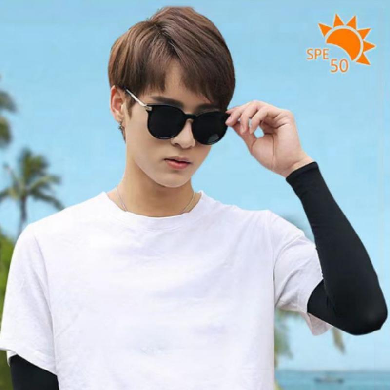 Cool Arm Sleeve Cover for Men Women Sun Protection Ice Sleeve Sunscreen Arm Guard for Basketball Running Cycling Bodybuilding 1