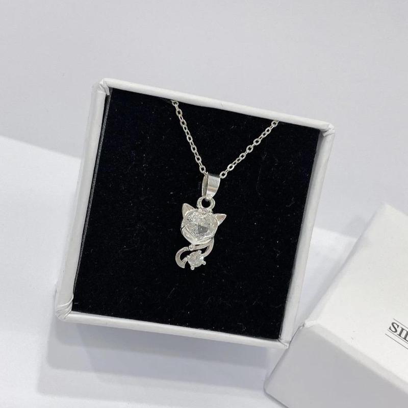 Dây Chuyền Bạc Nữ S925 CaoBac Silver Mặt Hồ Ly Đá Nhọn Phong Cách Cá Tính Cho Bạn Nữ - Trang Sức Cáo Bạc JEWELLERY