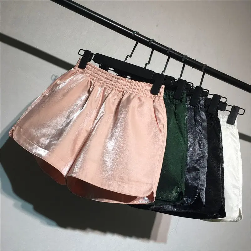 Shorts Women Casual High Waist Fashion Biker Wear Summer Cycling Short Trousers Streetwear All-match Candy Colors