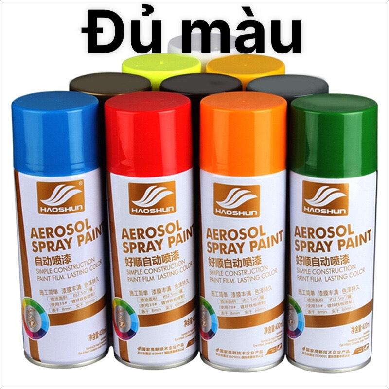 Bình xịt che vết xước ô tô, xe máy, xịt nhựa xe, tân trang lại xe như mới- đủ màu Sơn