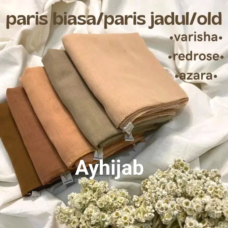 20 pcs 1 kodi paris jadul paket usaha Jilbab Lembut Segi Empat Katun Muslim Square Coklat Square Coklat Kerudung Voal Semua musim Grey Syari 0