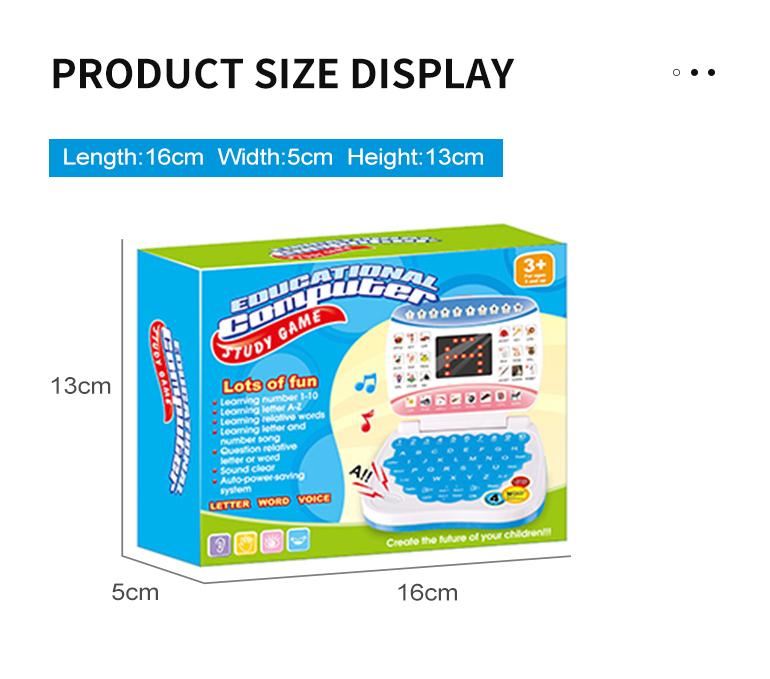 Product Introduction of Learning machine notebook computer children's electronic preschool language education toy 7