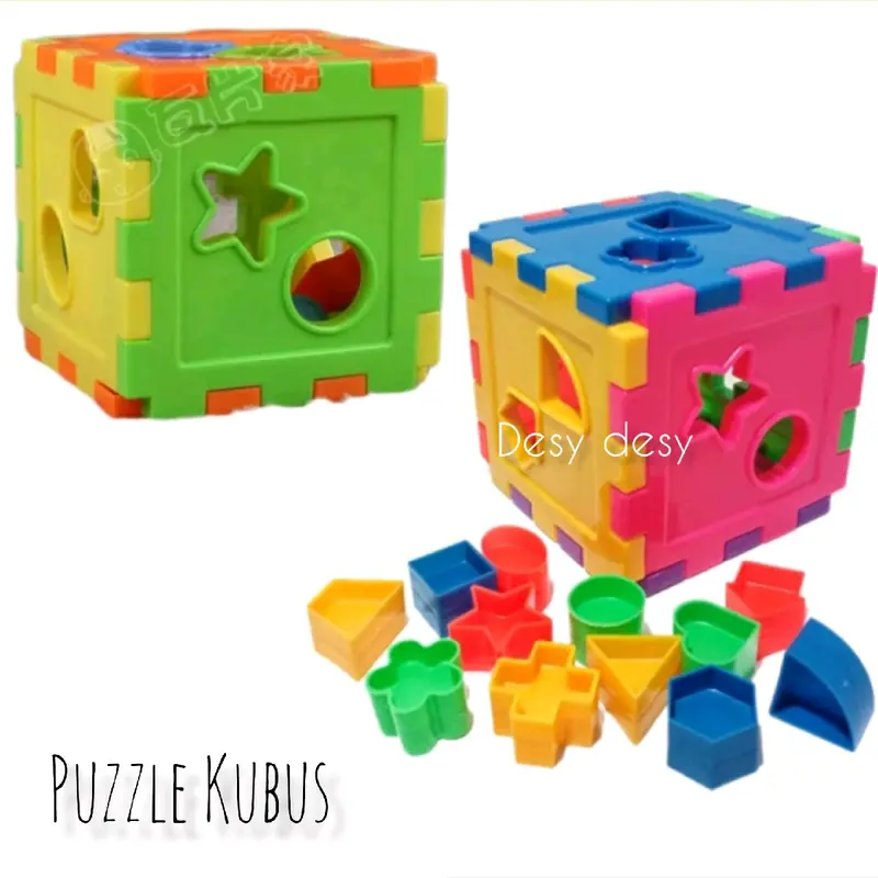 MAINAN PUZZLE KOTAK / MAINAN EDUKASI SORTING GEOMETRI PUZZLE 0