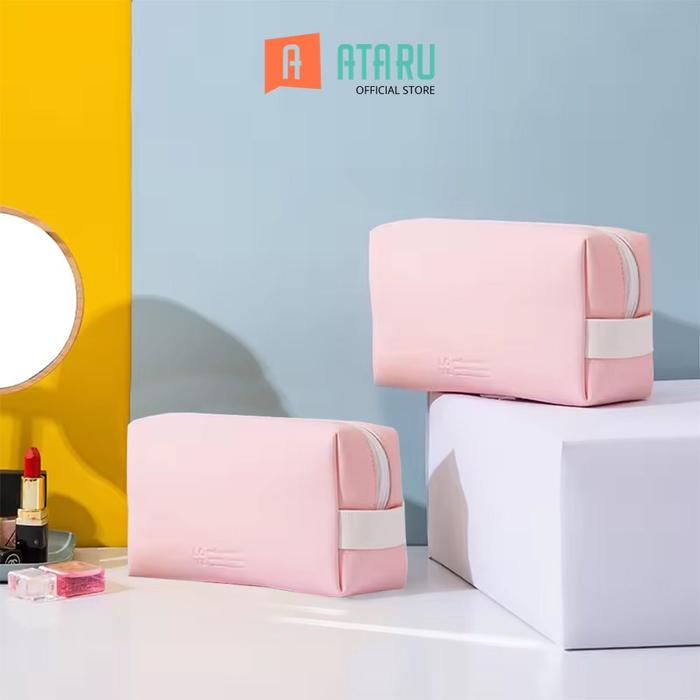 Gambar Ataru Boxy Pouch Pu - Pink Organizer Serbaguna Tempat Pensil Pulpen Alat Make Up Pouch Kosmetik dari Ataru Kota Bekasi Tokopedia