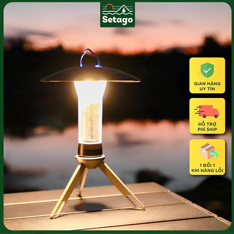  Đèn dã ngoại Double Light - Mẫu đèn 2 trong 1 vừa làm đèn bàn vừa là đèn pin 