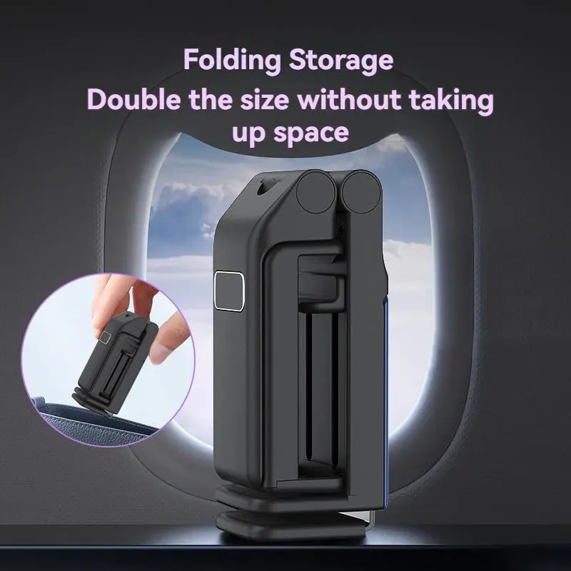 Portable Phone Holder, 360° Rotatable Phone Holder, Universal Hands-free Phone Mount for Travel, Phone Accessories for iPhone 16 15 14 13 12 & S24 3