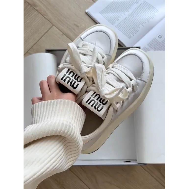 Product Introduction of Classic Style Raise the Bottom White Shoes for Women 2024 New Spring Joker Student Board Shoes Ins Trendy Sneaker high  heel  ice  skates cleats 5
