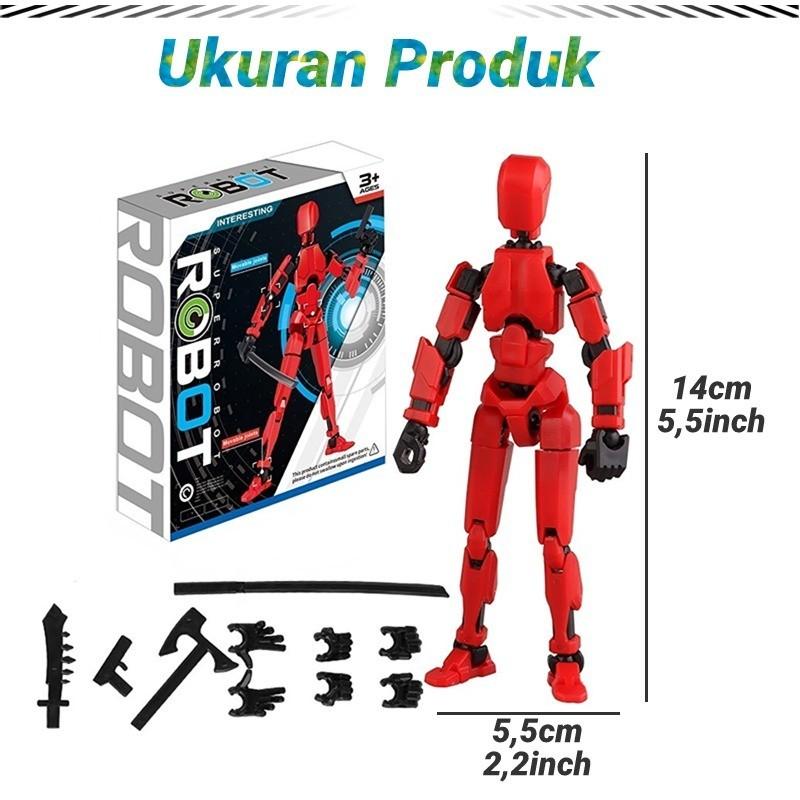 Bisa COD Dummy 13 Action Figure Articulated 3D Printed Statue Toys Kids Adults Parent-Children /Manekin 3D Movable Mannequin Dummy13 Mainan Pergeseran Bentuk Bergerak Multi-Sendi 2