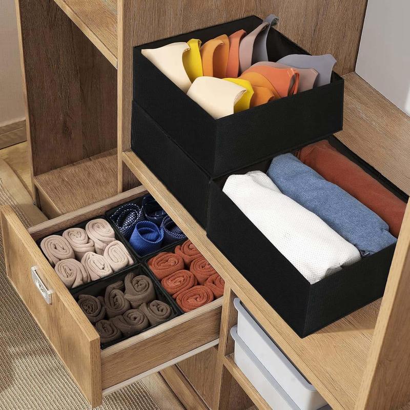 Drawer Organizer, 12pcs/set Foldable Clothes Storage Box, Underwear Storage Box, Socks Storage Box, Home Organizer for Bedroom 5