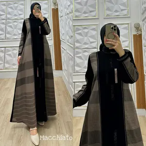 AZALEA DRESS - Gamis Abaya Terbaru Premium  Busui Friendly / Gamis Hitam Kombinasi / Gami Kekinian Viral Elegan / Gamis Kondangan Termurah / Gamis Lebaran 2026 / Seragaman Pengajian