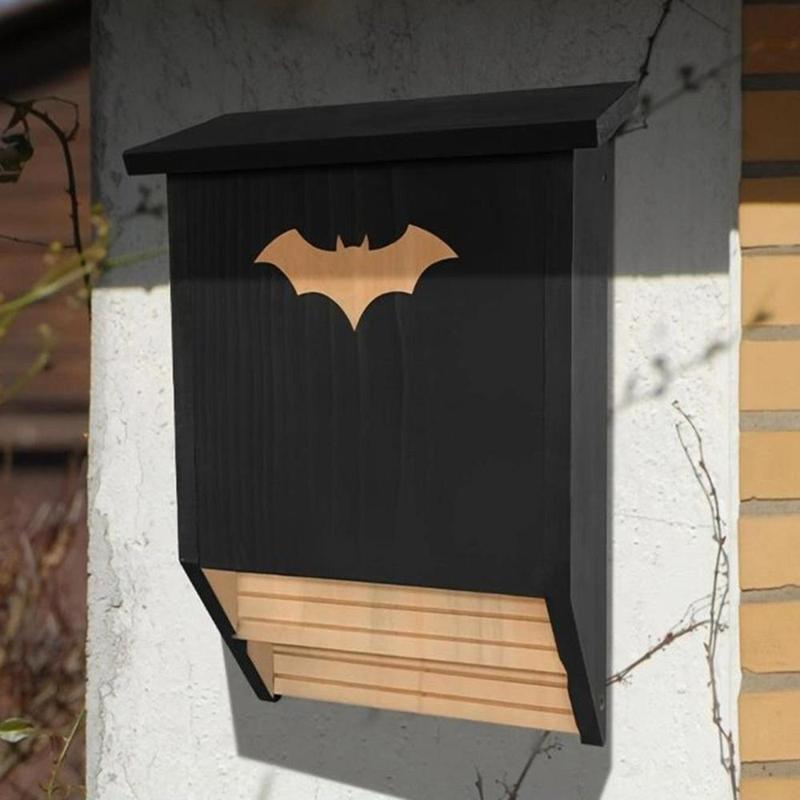 Wooden Bats House Box ,Tree Hanging, Quick Installation ,Accommodate 75 Bats Shelter for Backyard Garden Yard Outside Decor 4