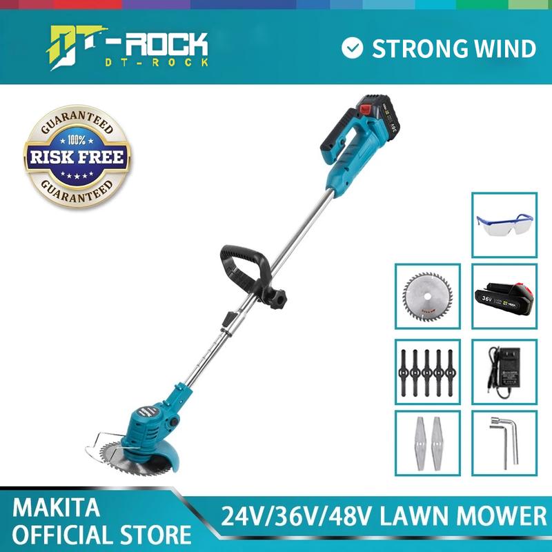 DT-ROCK Portable Grass Cutter Cordless Lawn Mower Portable Home ...