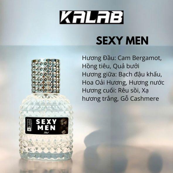 KALAB - Nước Hoa Nam 30ml Lưu Hương 6-8h KALABO Perfume Cosmetic Xịt Thơm