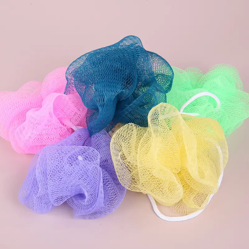 Bóng Tắm, Chất Liệu Polyester, Hoa Tắm, Bọt Làm Sạch, Chà Bóng Tắm, Khăn Tắm Tạo Bọt, Lau Tắm, Hoa Tắm 6