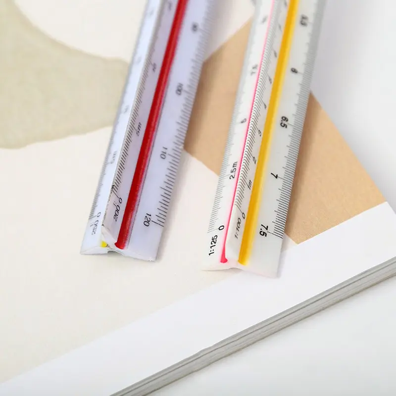 30cm Penggaris Skala Segitiga Arsitek Tek Furniture Design Insinyur Teknik Sipil Menggambar Kerja 3