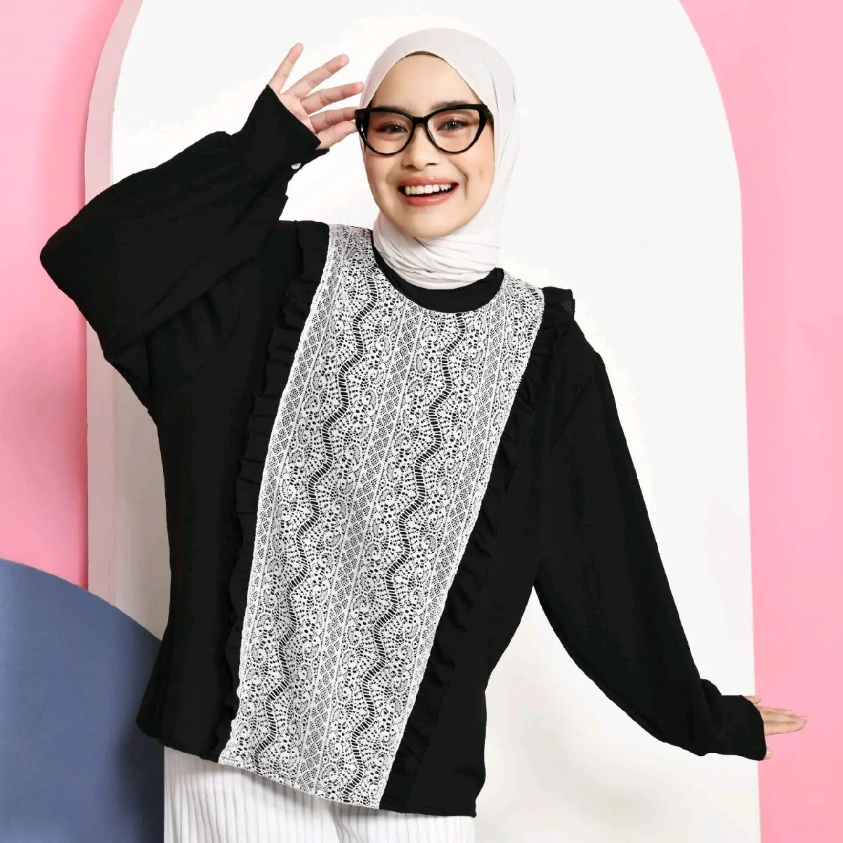 Mybamus Tiffa Tops– Atasan Wanita Kekinian - Blouse Vintage – Blouse Korean Style
