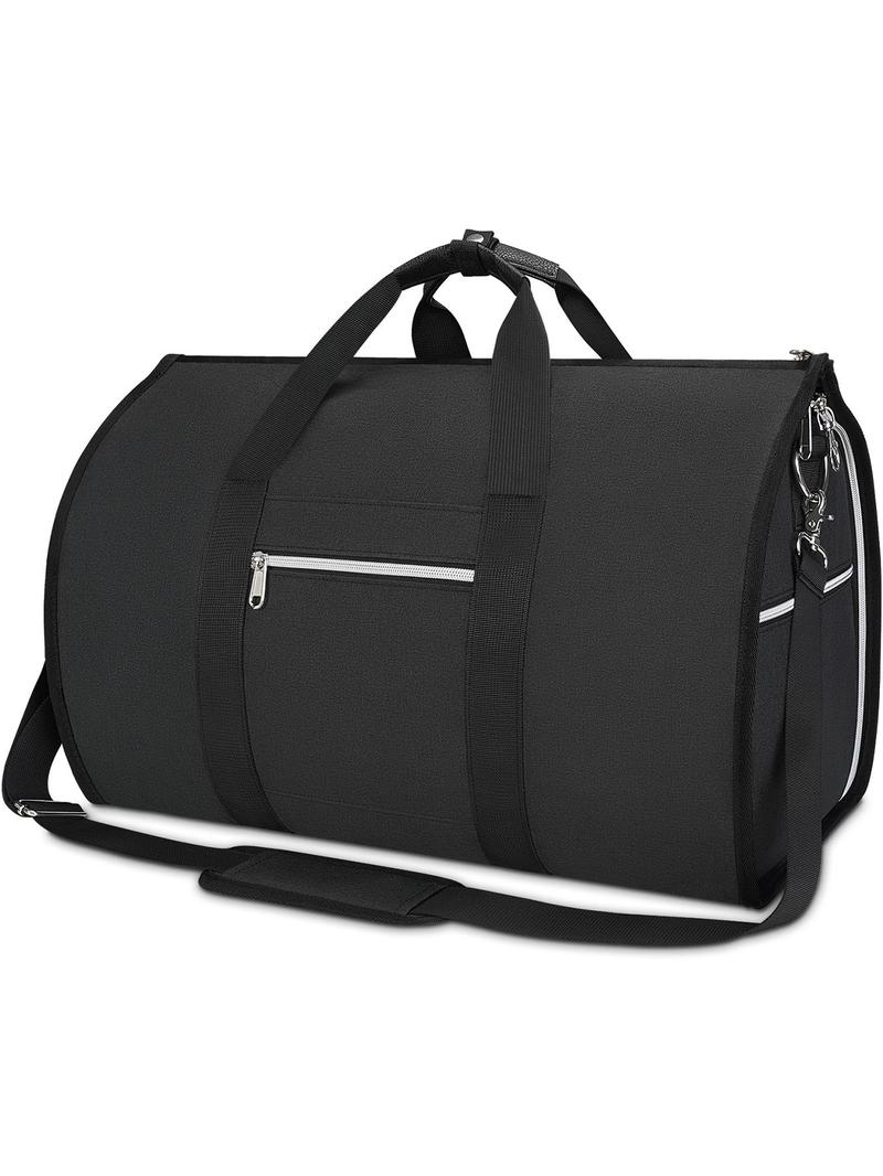Product Introduction of 45l High Capacity Solid Color Polyester Fabric Travel Duffel Bag, Foldable Organizer, Garment Bag, Shoulder Bag, Suitable for Business Travel, Tourism, Vacation, Outings, Fitness, Hospitalization, Back To School, Durable 2