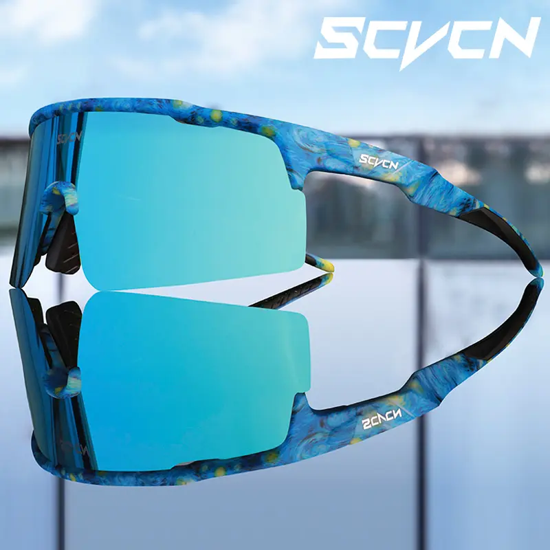 SCVCN  Cycling Glasses Running Sunglasses UV400 Goggles Outdoor Sports Driving Motorcycle Glasses Men Women Bike MTB Glasses  Hiking bicycle riding  Running Camping Glasses