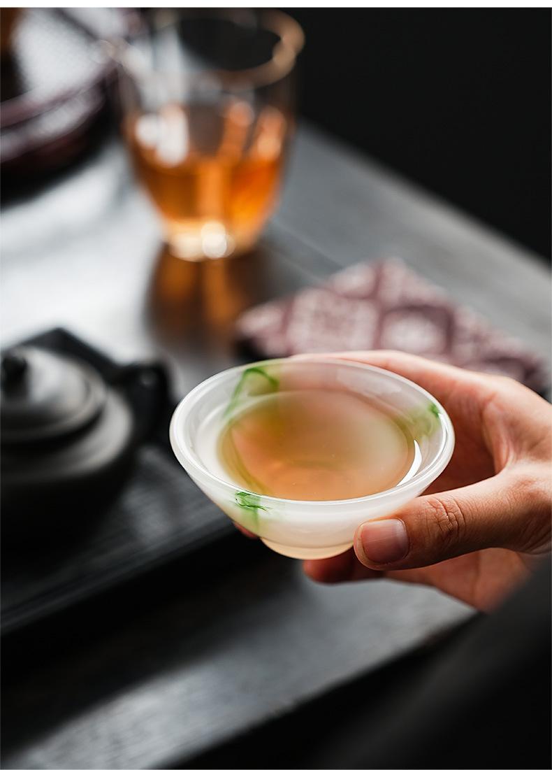 Product Introduction of Glaze Master Cup Home Office Tea Brewing White Jade Tea Cup Single Cup Personal Tasting Cup Kung Fu Tea Set Douli Cup 6