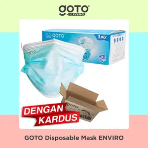 Goto [COD] Enviro Disposable Mask 3 Ply Facemask Masker Earloop 3Ply
