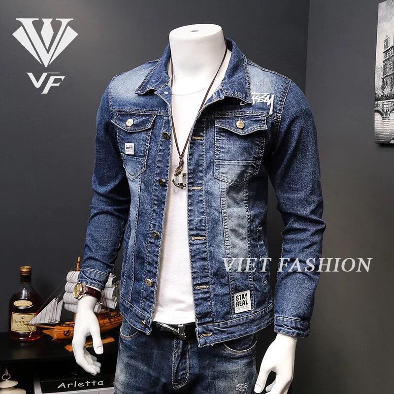 [HCM]ÁO KHOÁC JEAN NAM CAO CẤP THỜI TRANG CHẤT LIÊU ĐẸP ĐÔNG PHƯƠNG FASHION AK27 + ÁO THUN TRƠN (MUA RIÊNG) Menswear Có Túi